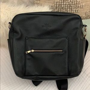 Kiki Lu Convertible Diaper Bag - Black
